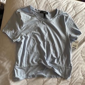 Light blue short sleeve juniors L NWT